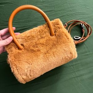 Charles & Keith Textured Double Top Handle Bag